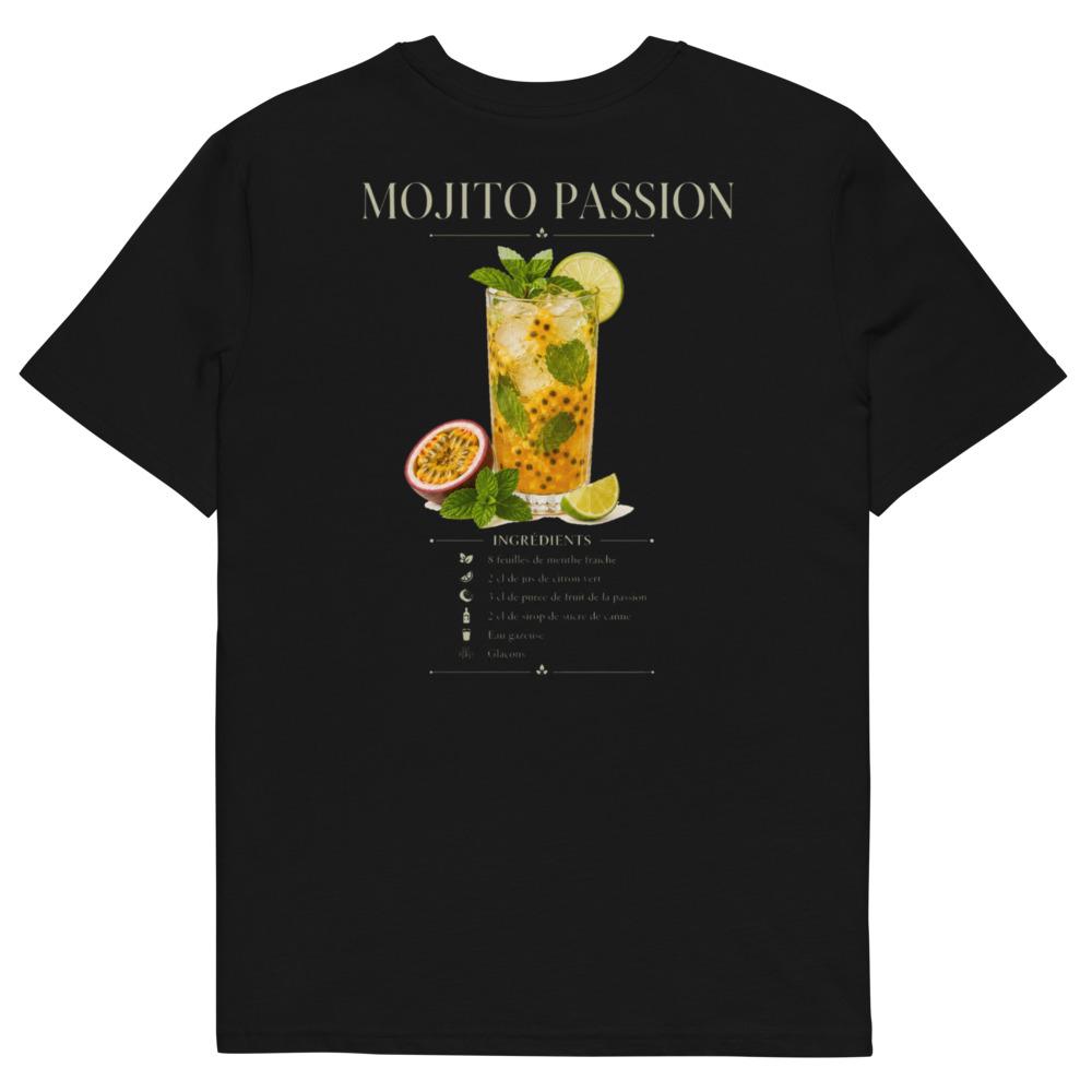 T-shirt Mojito Passion — le cocktail et sa recette, tee noir