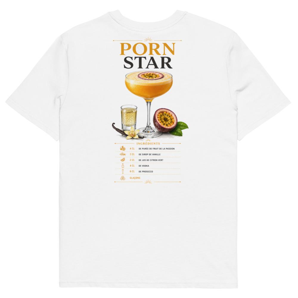 T-shirt Pornstar Martini — dos, le cocktail et sa recette